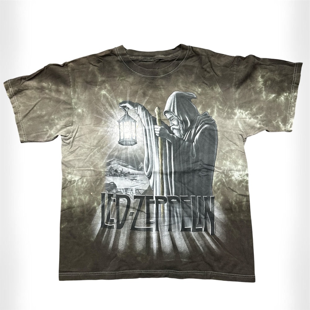 Led Zeppelin Tie Dye T Shirt Hermit Rock Band Tee 2006 Sz M